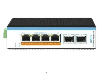 HRUI 2.5G Industrial 4 Gigabit Port POE Switch With SFP Uplink