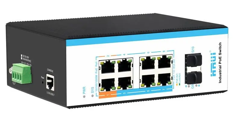 HRUI 90W Gigabit Industrial Managed POE SWITCH