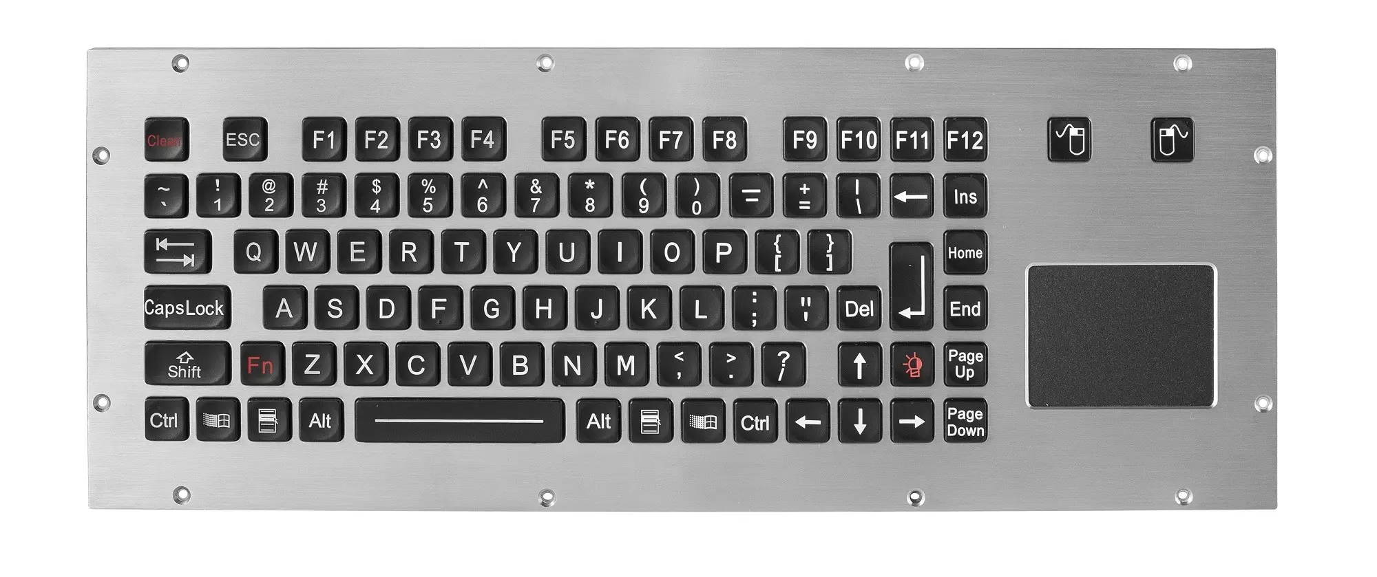 Silicone Keyboard K-TEK-M378TP-FN-BL-DWT-NV-151B-25KV-DT-DWP