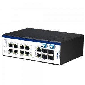 HRUI 14 Port Industrial BYPASS 2.5G Managed POE Switch